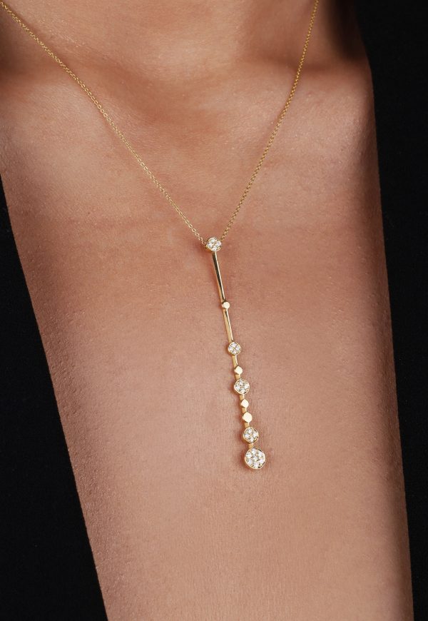 yellow gold 18K pendant with diamonds