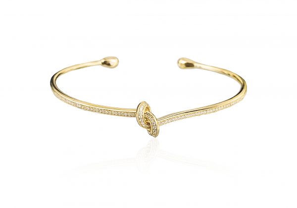 yellow gold 18K bracelet with diamonds